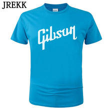 Last inn bildet i Galleri-visningsprogrammet, 2018 Summer New Gibson T Shirt Men Cotton O-Neck T-Shirt Male Short Sleeve Tshirt Hip Hop Homme Tee Tops Camisetas Hombre C36