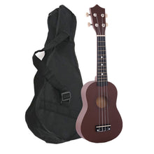 Last inn bildet i Galleri-visningsprogrammet, 21 Inch Wood Soprano Ukulele Guitar Multi Color 4 Strings Ukulele Bass Guitar With Bag For Beginner Kids Gift Musical Instrument