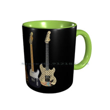 Last inn bildet i Galleri-visningsprogrammet, Guitars Ceramic Mugs Coffee Cups Milk Tea Mug Guitar Music Telecaster G Amd L Rampage Jerry Cantrell Alice In Chains C F