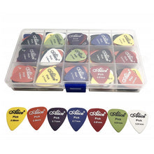 Last inn bildet i Galleri-visningsprogrammet, Electric Guitar Picks 50 Pcs Acoustic Music Picks Plectrum 0.58/0.71/0.81/0.96/1.20/1.50mm Thickness Guitar Accessories
