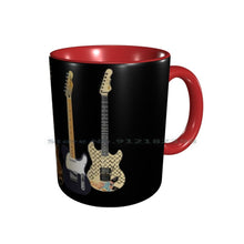 Last inn bildet i Galleri-visningsprogrammet, Guitars Ceramic Mugs Coffee Cups Milk Tea Mug Guitar Music Telecaster G Amd L Rampage Jerry Cantrell Alice In Chains C F