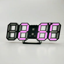 Last inn bildet i Galleri-visningsprogrammet, Digital Wall Clock 3D LED Alarm Clock Electronic Desk Clocks with Large Temperature 12/24 Hour Display