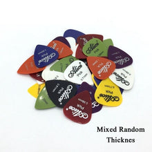 Last inn bildet i Galleri-visningsprogrammet, Electric Guitar Picks 50 Pcs Acoustic Music Picks Plectrum 0.58/0.71/0.81/0.96/1.20/1.50mm Thickness Guitar Accessories