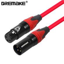 Last inn bildet i Galleri-visningsprogrammet, DREMAKE 3-Pin XLR Cable Microphone for Cannon Plug XLR Cable Guitar Cable Extension Mikrofon Cord for Pro Audio Power Amplifiers