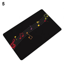 Last inn bildet i Galleri-visningsprogrammet, Music Note Piano Print Non-slip Door Mat Pad Kitchen Bathroom Carpet Rug Decor