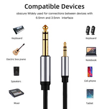Last inn bildet i Galleri-visningsprogrammet, 3.5mm Jack Audio Cable 6.5mm Male to 3.5 Male Audio Adapter Headset Connector Microphone Guitar Extension Cable 3.5mm Converter