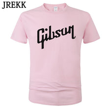 Last inn bildet i Galleri-visningsprogrammet, 2018 Summer New Gibson T Shirt Men Cotton O-Neck T-Shirt Male Short Sleeve Tshirt Hip Hop Homme Tee Tops Camisetas Hombre C36
