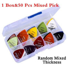 Last inn bildet i Galleri-visningsprogrammet, Electric Guitar Picks 50 Pcs Acoustic Music Picks Plectrum 0.58/0.71/0.81/0.96/1.20/1.50mm Thickness Guitar Accessories