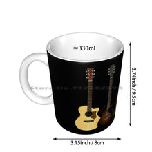 Last inn bildet i Galleri-visningsprogrammet, Guitars Ceramic Mugs Coffee Cups Milk Tea Mug Guitar Music Telecaster G Amd L Rampage Jerry Cantrell Alice In Chains C F