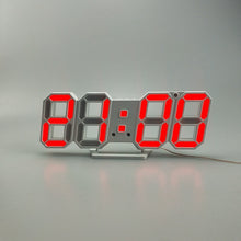 Last inn bildet i Galleri-visningsprogrammet, Digital Wall Clock 3D LED Alarm Clock Electronic Desk Clocks with Large Temperature 12/24 Hour Display