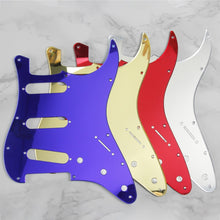 Last inn bildet i Galleri-visningsprogrammet, FLEOR 1PC Mirror Guitar Pickguard 11 Holes ST SSS Guitar Scratch Plate & Pickguard Screws for FD ST