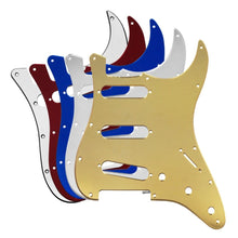 Last inn bildet i Galleri-visningsprogrammet, FLEOR 1PC Mirror Guitar Pickguard 11 Holes ST SSS Guitar Scratch Plate & Pickguard Screws for FD ST