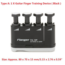 Last inn bildet i Galleri-visningsprogrammet, Guitar Finger Trainer Strengthener Training Device Piano Hand Grip Practice Musical Instrument Guitar Accessories Black