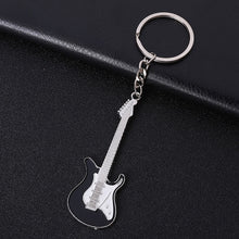 Last inn bildet i Galleri-visningsprogrammet, Men Womens Guitar Keychains pink blue red black Key Chain Charms for Bag Musician Jewelry Car Keyring Accessories Gift 2022