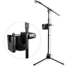 Last inn bildet i Galleri-visningsprogrammet, Durable Music Mic Stand Cup Water Bottle Drink Holder Phone Holder Clamp Mount For Microphone Stand Music Stand