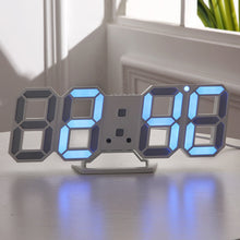 Last inn bildet i Galleri-visningsprogrammet, Digital Wall Clock 3D LED Alarm Clock Electronic Desk Clocks with Large Temperature 12/24 Hour Display