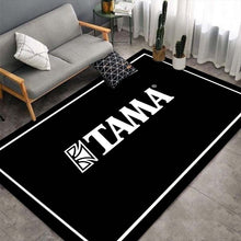 Last inn bildet i Galleri-visningsprogrammet, Drum Carpet For Living Room Drum kit Music instrument Large Area Rug Black Soft Carpet Home Decoration Bathmat Dropshipping