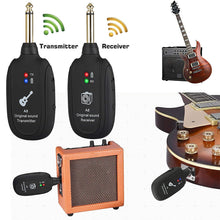 Last inn bildet i Galleri-visningsprogrammet, Guitar Wireless System Transmitter Receiver Built-In Rechargeable Wireless Guitar Transmitter Guitar Transmitter Accessory