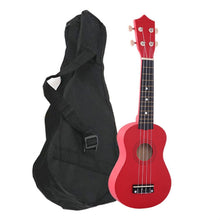 Last inn bildet i Galleri-visningsprogrammet, 21 Inch Wood Soprano Ukulele Guitar Multi Color 4 Strings Ukulele Bass Guitar With Bag For Beginner Kids Gift Musical Instrument