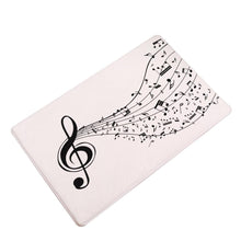 Last inn bildet i Galleri-visningsprogrammet, Music Note Piano Print Non-slip Door Mat Pad Kitchen Bathroom Carpet Rug Decor