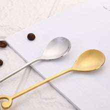 Last inn bildet i Galleri-visningsprogrammet, 304 Stainless Steel Spoon Musical Notes Coffee Spoon Stirring Spoon Mug Spoon Music Bar Ice Cream Creative Cutlery Tableware