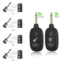Last inn bildet i Galleri-visningsprogrammet, Guitar Wireless System Transmitter Receiver Built-In Rechargeable Wireless Guitar Transmitter Guitar Transmitter Accessory