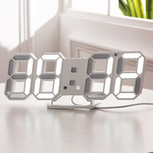 Last inn bildet i Galleri-visningsprogrammet, Digital Wall Clock 3D LED Alarm Clock Electronic Desk Clocks with Large Temperature 12/24 Hour Display