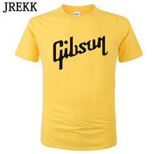 Last inn bildet i Galleri-visningsprogrammet, 2018 Summer New Gibson T Shirt Men Cotton O-Neck T-Shirt Male Short Sleeve Tshirt Hip Hop Homme Tee Tops Camisetas Hombre C36