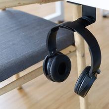 Last inn bildet i Galleri-visningsprogrammet, Sticky Acrylic Headphone Bracket Sticker Wall Mounted Headset Holder Stand Under Desk Hanger Hook Earphones Display Stand Holder