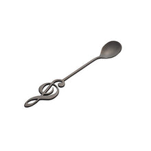 Last inn bildet i Galleri-visningsprogrammet, 304 Stainless Steel Spoon Musical Notes Coffee Spoon Stirring Spoon Mug Spoon Music Bar Ice Cream Creative Cutlery Tableware