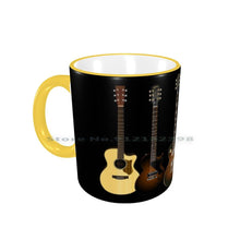 Last inn bildet i Galleri-visningsprogrammet, Guitars Ceramic Mugs Coffee Cups Milk Tea Mug Guitar Music Telecaster G Amd L Rampage Jerry Cantrell Alice In Chains C F