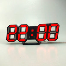Last inn bildet i Galleri-visningsprogrammet, Digital Wall Clock 3D LED Alarm Clock Electronic Desk Clocks with Large Temperature 12/24 Hour Display