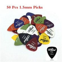 Last inn bildet i Galleri-visningsprogrammet, Electric Guitar Picks 50 Pcs Acoustic Music Picks Plectrum 0.58/0.71/0.81/0.96/1.20/1.50mm Thickness Guitar Accessories