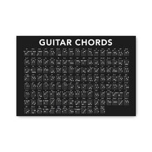 Last inn bildet i Galleri-visningsprogrammet, Modern Piano Guitar Chord Table The Basics of Music Canvas Painting Wall Print Home Art Posters for School Music Classroom Decor