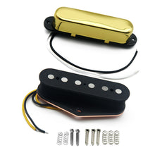 Last inn bildet i Galleri-visningsprogrammet, FLEOR Set of Neck+Bridge Alnico 5 Electric Guitar Pickup Single Coil TL Guitar Parts,Chrome/Golden/Black Choose
