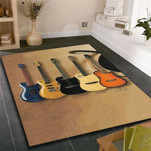 Last inn bildet i Galleri-visningsprogrammet, Music Is The Voice Of The Soul Guitar Room Bedroom Floor Mat Carpet rugs and carpets for home living room