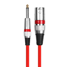 Last inn bildet i Galleri-visningsprogrammet, DREMAKE Mic Cord Jack 6.35mm 6.5mm Male to XLR Male 6.3mm 1/4'' to XLR Microphone Audio Cable for Speaker Guitar Amplifier AMP