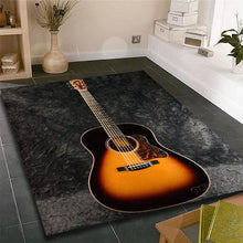 Last inn bildet i Galleri-visningsprogrammet, Music Is The Voice Of The Soul Guitar Room Bedroom Floor Mat Carpet rugs and carpets for home living room