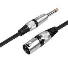 Last inn bildet i Galleri-visningsprogrammet, DREMAKE Mic Cord Jack 6.35mm 6.5mm Male to XLR Male 6.3mm 1/4'' to XLR Microphone Audio Cable for Speaker Guitar Amplifier AMP