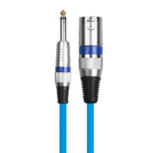 Last inn bildet i Galleri-visningsprogrammet, DREMAKE Mic Cord Jack 6.35mm 6.5mm Male to XLR Male 6.3mm 1/4'' to XLR Microphone Audio Cable for Speaker Guitar Amplifier AMP