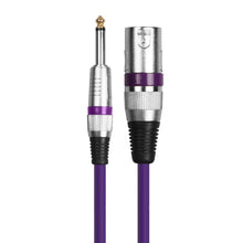 Last inn bildet i Galleri-visningsprogrammet, DREMAKE Mic Cord Jack 6.35mm 6.5mm Male to XLR Male 6.3mm 1/4'' to XLR Microphone Audio Cable for Speaker Guitar Amplifier AMP