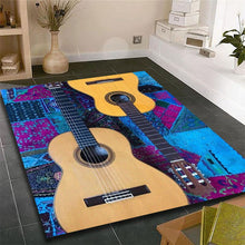 Last inn bildet i Galleri-visningsprogrammet, Music Is The Voice Of The Soul Guitar Room Bedroom Floor Mat Carpet rugs and carpets for home living room
