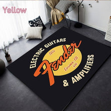 Last inn bildet i Galleri-visningsprogrammet, Fender Gibson Music Rug for living Room Drum kit Guitar Carpet Large Area Rug Decorative Floor Rug Tama Carpet Gift Bathmat