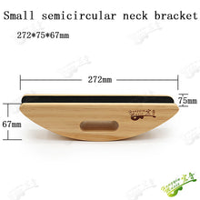 Last inn bildet i Galleri-visningsprogrammet, 1 Piece Guitar Bass Neck Rest Caul Semicircular Wooden Bracket Neck Support Guitar Fretwork Cork Lined260 x70x63mm
