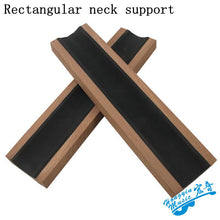 Last inn bildet i Galleri-visningsprogrammet, 1 Piece Guitar Bass Neck Rest Caul Neck Rest Sapele Wood Long Neck Support Guitar Fretwork Cork Lined 297*70*20mm
