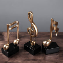 Last inn bildet i Galleri-visningsprogrammet, Home Decoration Music Note Crafts Wine Cabinet Decoration Art Resin Sculpture
