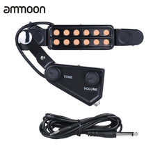 Last inn bildet i Galleri-visningsprogrammet, 12-hole Acoustic Guitar Sound Hole Pickup Magnetic Transducer with Tone Volume Controller Audio Cable Guitar Parts &amp; Accessories
