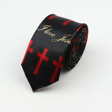 Last inn bildet i Galleri-visningsprogrammet, Classic Fashion Men&#39;s Skinny Tie Colorful Musical Notes Printed Piano Guitar Polyester 5cm Width Necktie Party Gift Accessory
