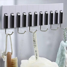Last inn bildet i Galleri-visningsprogrammet, Adhesive Multi-purpose Piano Hooks Wall Mounted Creative Cute Waterproof Oilproof Kitchen Bathroom Strong Hooks 4/8pcs
