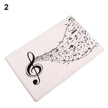 Last inn bildet i Galleri-visningsprogrammet, Music Note Piano Print Non-slip Door Mat Pad Kitchen Bathroom Carpet Rug Decor
